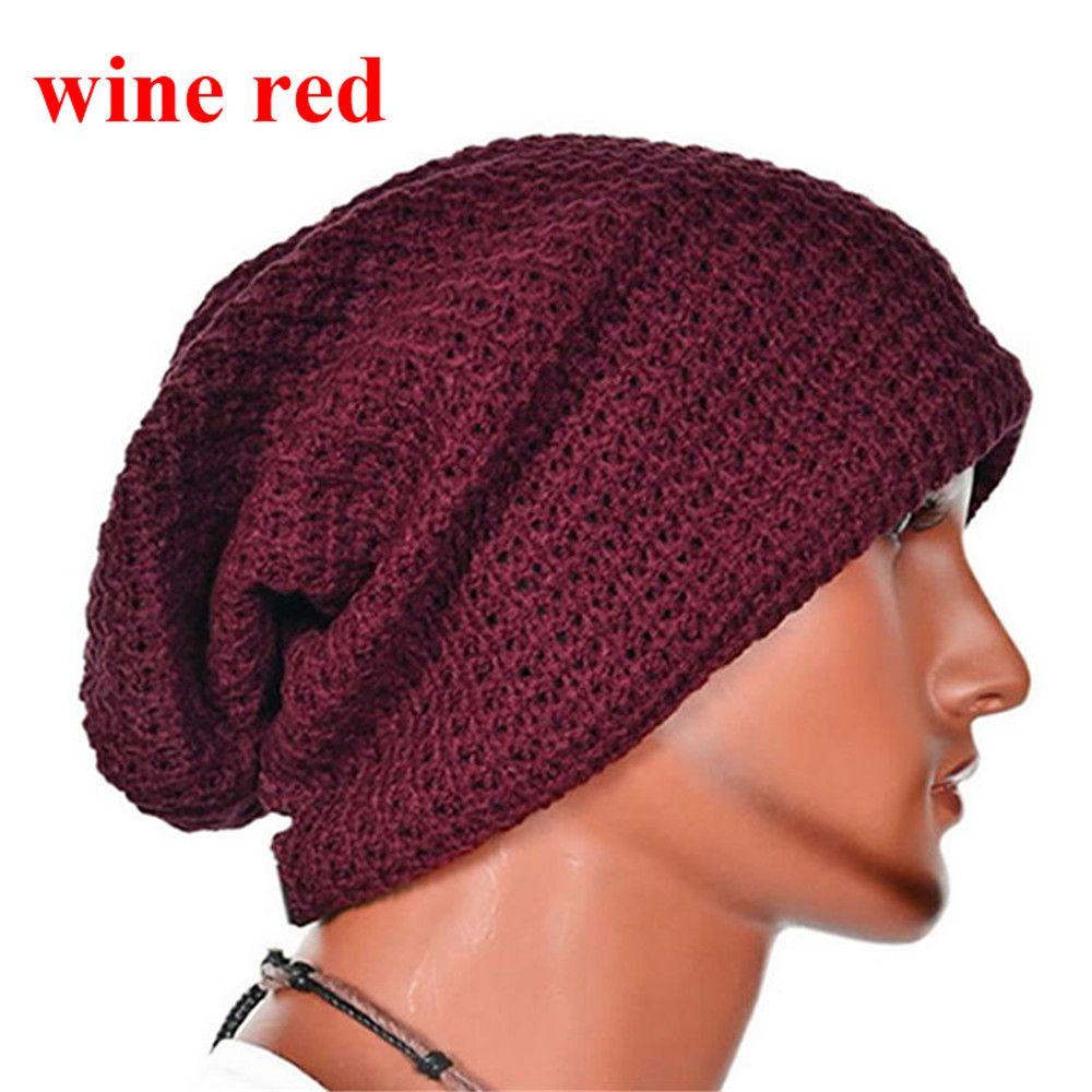 Winter Stretch Soft Ski Cap Warm Beanie Hat Knitted Caps Wool Knitted