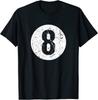 Vintage 8 Ball Billiards Player Design Great Idea Unisex T-shirt