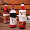 Kitchen Supplies Creative Flannelette Elderly Wine Bottle Cover, Snowman Wine Bottle Bag, Christmas Decoration, Knitted Cartoon Wine Bottle Cover