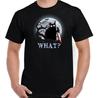 CAT WHAT Halloween Witch Black Horror Murderous Funny Unisex T-shirt