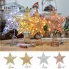 Five-pointed Star Lighting Props Glitter Lighted Tree Topper Creative LED Christmas Tree Top