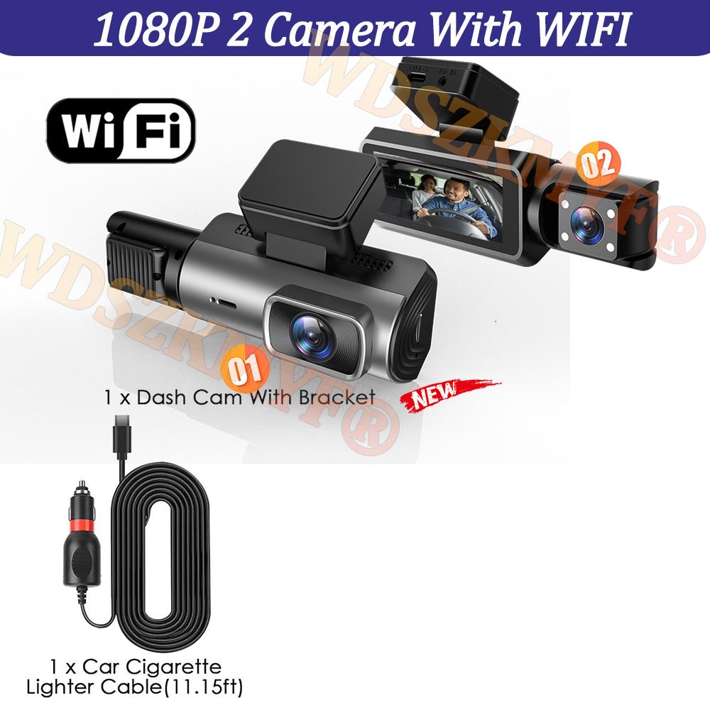 New Car Dvr 1080P Dash Cam for Car WIFI APP Control Recorder Video 2/3 Channel Front and Rear View Car Camera for Car Assecories