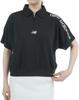 Golf Short Sleeve Big Polo Shirt Quick 2 [New Balance] Women's (Moisture Absorbent, Drying, Stretchy) / 012-5168503 010_Black [L]