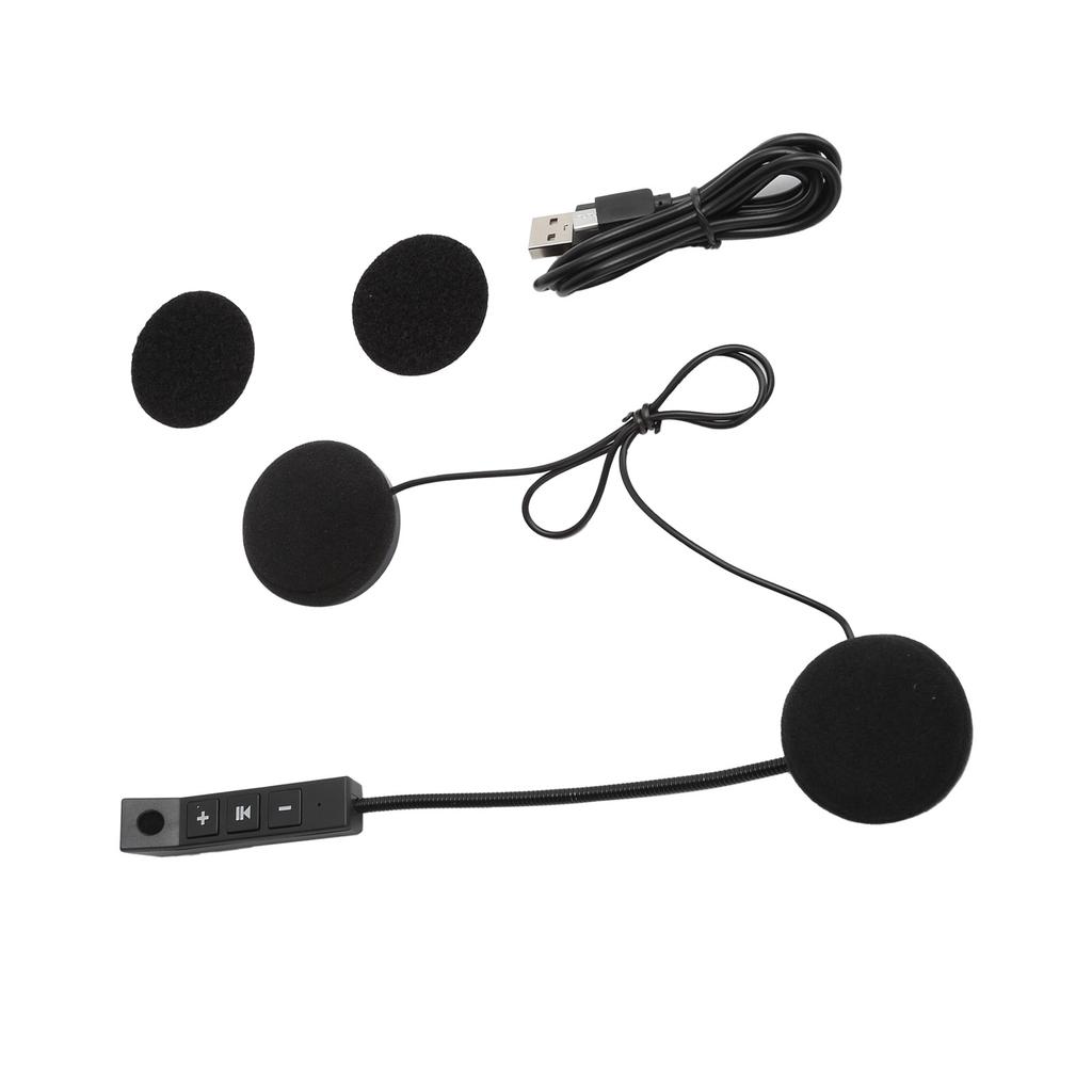 Bluetooth Motorcycle Helmet Wireless Noise Reduction Earphones with Mic Stereo Headset