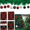 12PCS 6cm Christmas Velvet Ball Decoration Christmas Balls Ornament Christmas Tree Ball Ornament for Home Decor Holiday Pendant