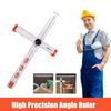 60CM High Precision Angle Ruler Woodworking Scribe T-type Marking Gauge Ruler Crossed-Cut Drawi B4D0
