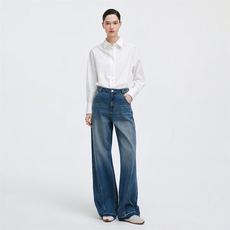 GIOVANNI VALENTINO Women's 2025 Wide-Leg Denim Pants