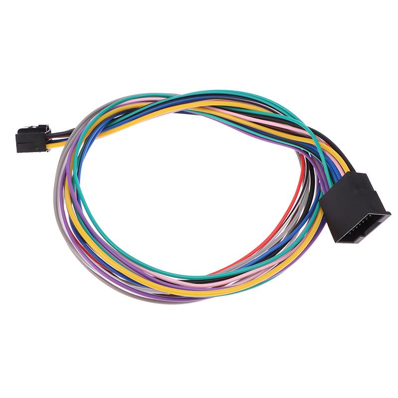 16 Pin Universal Car Stereo Radio Iso Wire Harness Kits Power Speak Acc Extension 60Cm Adapter Cable For Android Player