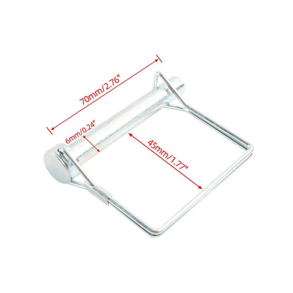 10 комплектов квадратных штифтов для прицепа и страховочных тросов, предохранительные штифты для сцепного устройства и вала