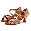 Professional Women Latin Dance Shoes Salsa Ballroom Dancing Shoes Indoor Middle Heel 5cm