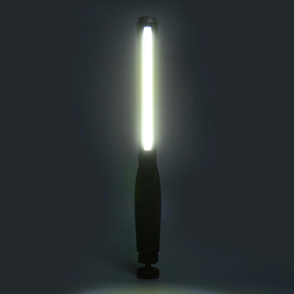 1PC COB LED Flashlight Magnetic Work Light USB Rechargeable Torch Hook Portable Lantern Inspection Light Camping Car Repair Lamp