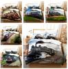3D Printing Steam Retro Train Bedding King Queen Bed Down Duvet Cover and Pillowcase 2/3pcs Ultra-fine Fiber Quick Drying Bedroom Decoration