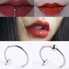 Men Women Trendy Titanium Steel Punk Clip On Fake Piercing Ear Nose Lip Rings Unisex Nose Ring Women Septum Body Jewelry