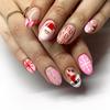Christmas False Nail Wearable Manicure Nail Tips Fashion Press On Nails Girl