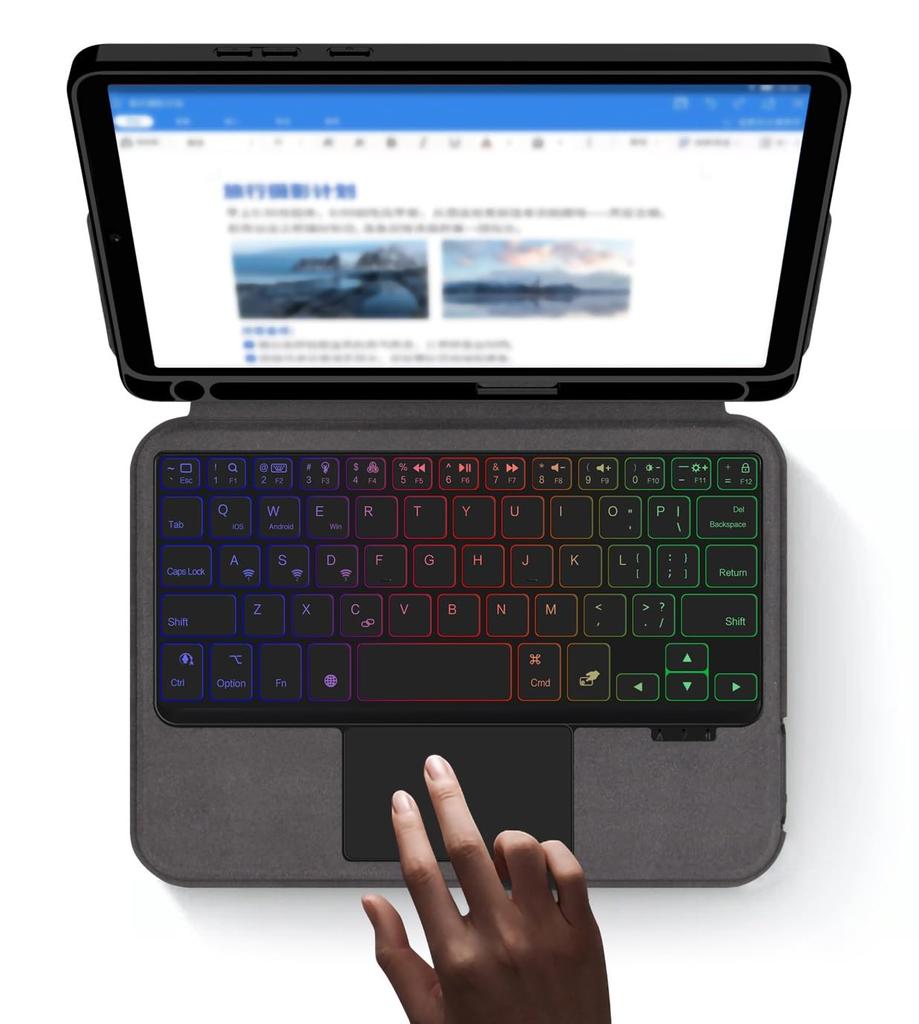 Чехол-клавиатура для Xiaomi Redmi Pad SE со встроенным трекпадом и Чехол-клавиатура для Xiaomi Redmi Pad SE с деловой 8,7-дюймовой подсветкой, 8,7 тачпад,