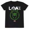 Loki Unisex Adult Season 2 Distressed Logo T-Shirt