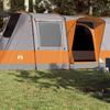 Camping Tent - vidaXL - Tunnel 4 People - Waterproof - Grey and Orange - Easy To Assemble