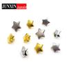 Gold Five-Pointed Star Plastic Buttons for Children
