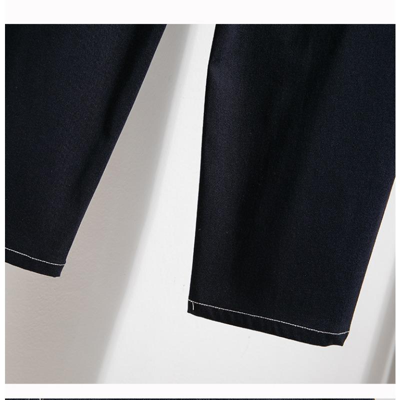 MODIQUE Women's Winter Large Size Knitted Jeans New Loose Classic Casual High Waist Black Trousers Basic Versatile Straight Jeans