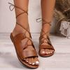 Fashion Women Flat Sandals Fashion Trend Anti-slip Sandals Wear-resistant Comfortable Shoes Women Soft Soled Cloth Strap Flat Sandals