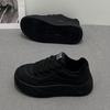 2025 Spring and Autumn New Muffin Sole Women's Versatile Height Increase Sports and Leisure Bread Shoes Platform Trend Fashion Board Shoes