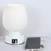 LED Desk Lamp with White Glass Shade Dimmable Flicker Free Easy To Install Touch Control LED Desk Light Small Bedside Lamp