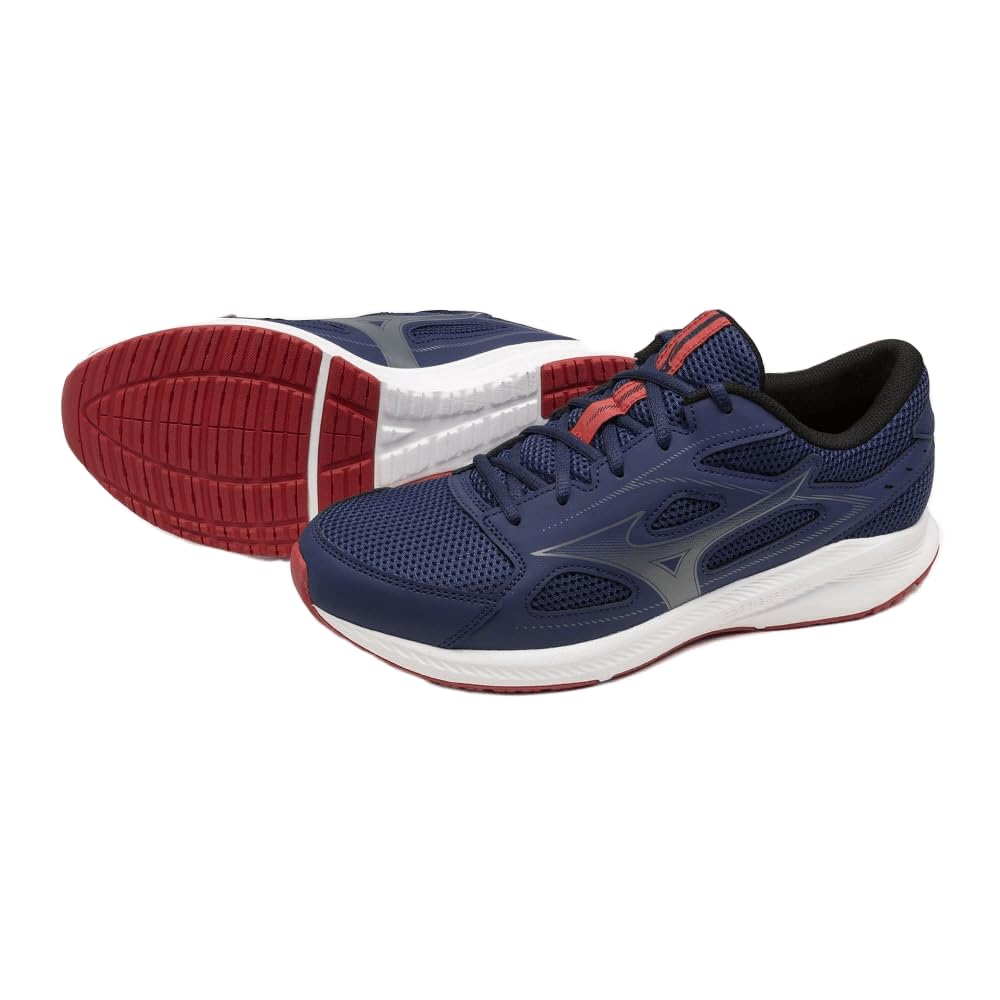 Running Shoes Maximizer 26 Commuting To School Jogging Sneakers Sports Exercise Navy X Gray X Red Cm 3E [Mizuno] 28.0