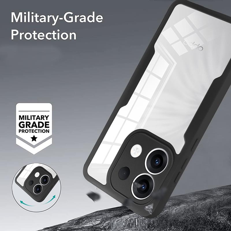 For Realme 8 4G 360 Full Body Protection Clear Case For Realme 14 Pro 14X 6 7 8 9 9I Double Sided Front Screen Shockproof Cover