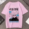 Japanese Manga Gojo Satoru T Shirt Women Tops Jujutsu Kaisen Anime T-shirt Unisex Harajuku Kawaii Short Sleeve Tee Summer Top