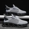 Spring/Autumn Men's Large Size Blade-soled Sports Shoes Flying Weave Fitness Jogging Shoes