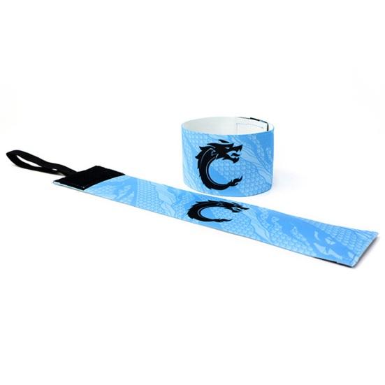 Sports Captain C Arm Unisex Elastic Fasten Tape Anti-slip Dragon Print Adjustable Band Team Training Outdoor Football Player Soccer Captain Armband