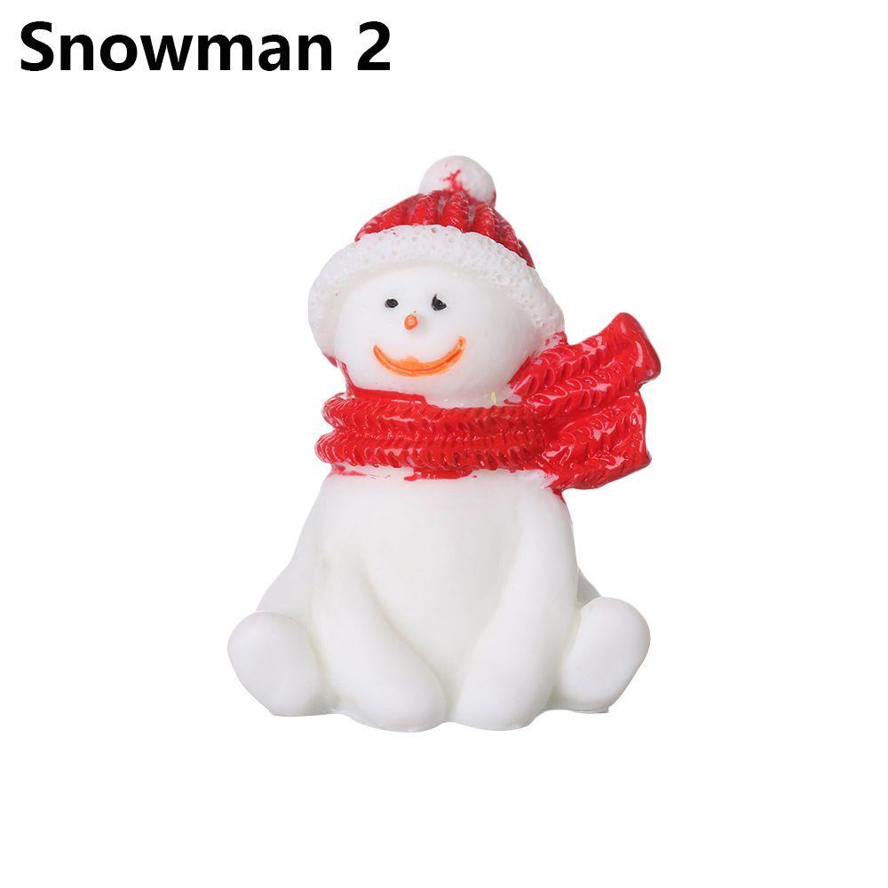 Toys Bonsai Decor Fairy Garden Deer Santa Claus Miniature Snowman Christmas Figurines Xmas Tree