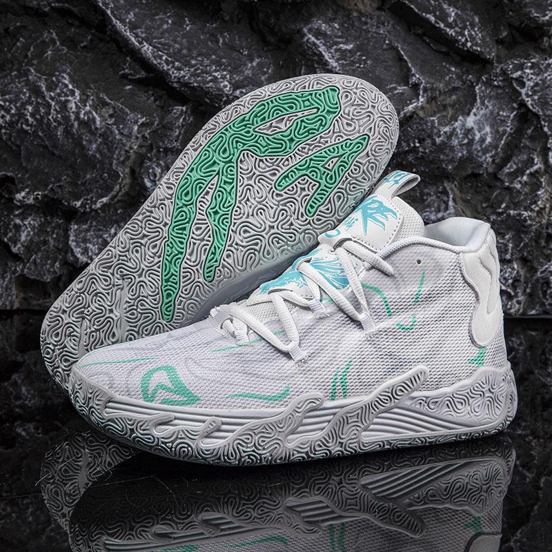 New Basketball Shoes Men's High-top Mesh Running Sneakers Students Outdoor Cement Ground Actual Combat Sneakers