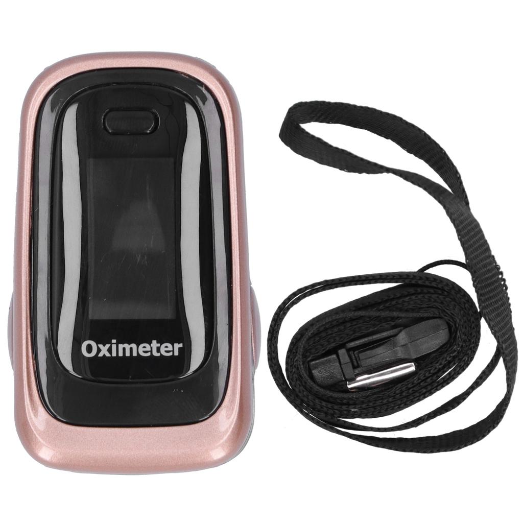 Sleep Monitoring Fingertip Pulse Oximeter Blood Oxygen Saturation Monitor with Lanyard