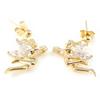 [G7645] - White Gold Plated 'Fairy' Earrings