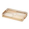 Water Drainage Tea Tray Plastic Transparent Tea Serving Drain Tray Space Saving Quick Drying Dish