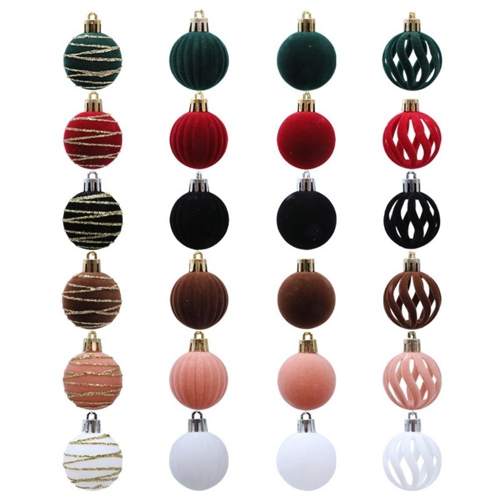 12pcs Creative Christmas Ball Pendant 6cm Xmas Tree Ornament New Bubble Balls Merry Christmas