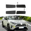 Front Bumper Tow Hook Covers For Toyota Rav4 Le 2019-2023, Black Plastic, 4 Pcs.