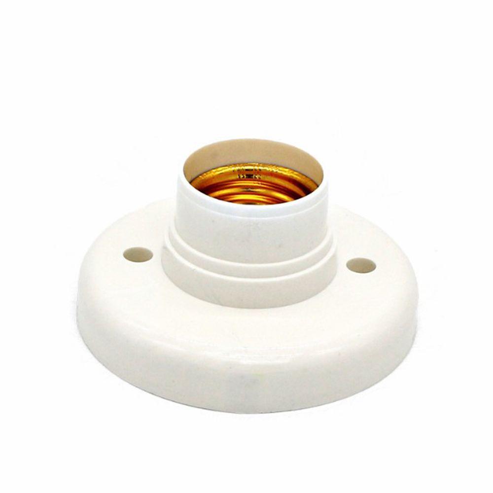 Plastic Shell Screw Socket Adapter Conversion Fixing Converter Lamp Holder E27 Bulb Base