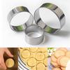 3Pcs/Set Cookie Mold Mousse Cake Ring Baking Pastry Tool Stainless Steel Round Circle Biscuit Mold