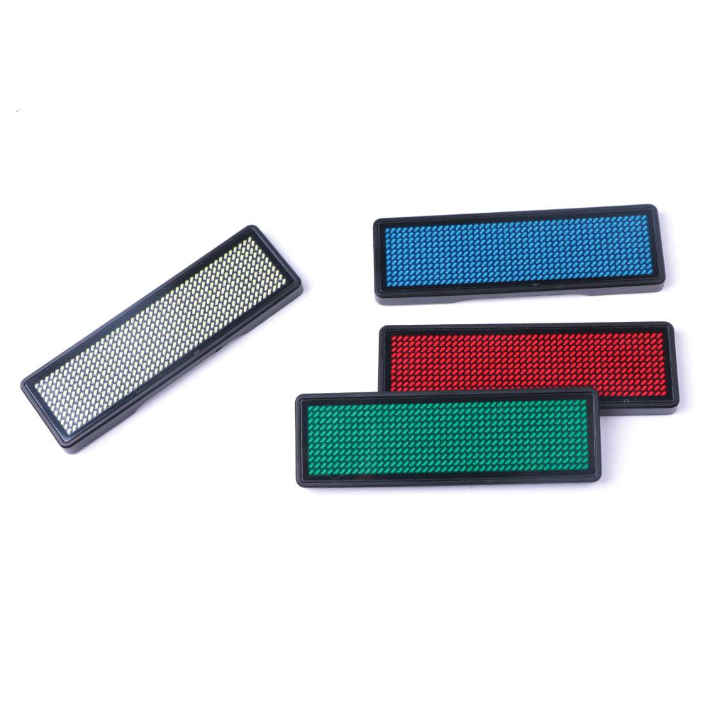 Mini LED Digital Programmable Rechargeable Scrolling Name Message Tag Sign
