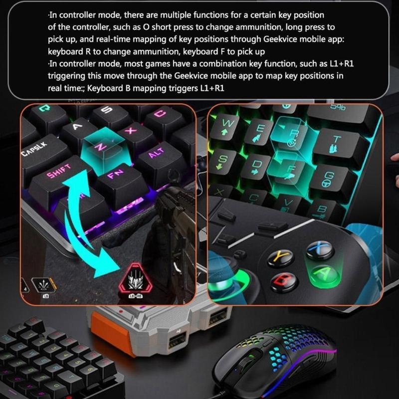 Keyboards and Mice Adapters Lightweight Keypad Mice Converter for Game Consoles Enhances Control and Enjoyment