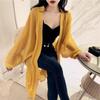 Summer Ladies Long Sleeve Chiffon Shawl Shirt Beach Sunscreen Women's Mid-Length Cardigan Tops