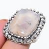 Natural Tube Agate Gemstone 925 Sterling Silver Jewelry Ring Size 8.5 N8q34
