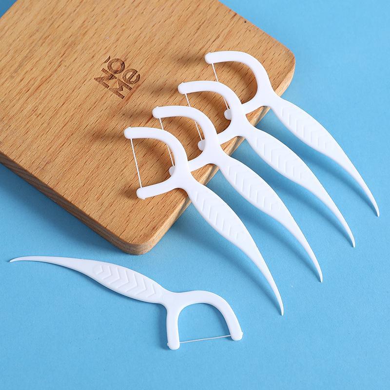 Enjoy 50 Large Boxes of Disposable Dental Floss Picks for Clean Teeth