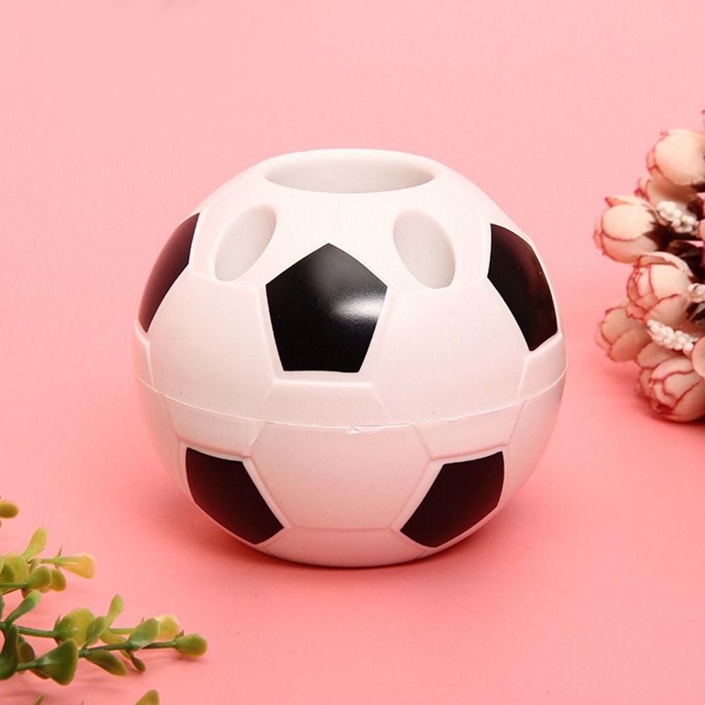 Desktop Storage Cartoon Football Pen Holder Pen Rack Soccer Shape Tool Pencil Toothbrush Holders