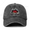 Funny Hiking Hats Adventure Awaits Forest Bear Printed Baseball Caps Classic Cotton Adjustable Baseball Hats for Men Women