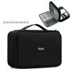 Boona Travel Accessories Bag Portable Electronic Accessories case,Dual Cable Organizer Bag Carrying Bag for Cords,USB Flash L&XL