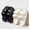 Fashion Comwarm Women Summer New Sandals Fashion Thick Sole Outdoor Non-slip Beach Slippers With Double Buckle Casual EVA House Slides