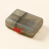Portable 9-Compartment Transparent Pill Box with Moisture-Proof Seal and Logo